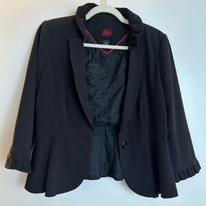 Zara W&B black blazer size 4